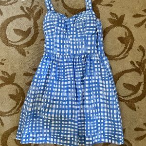 Blue Gingham Pattern Lily Pulitzer Dress